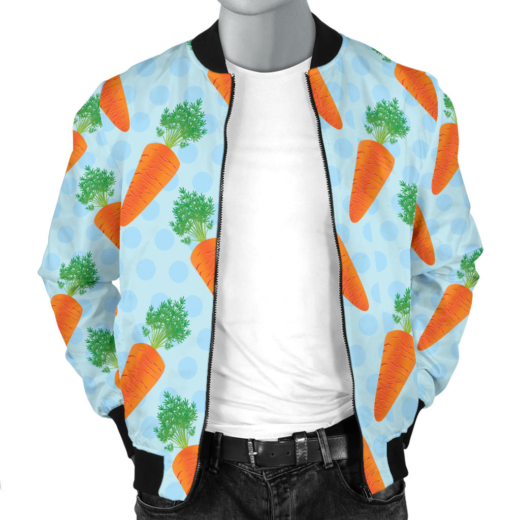 Carrot Pattern Print Design 01 Men Bomber Jacket
