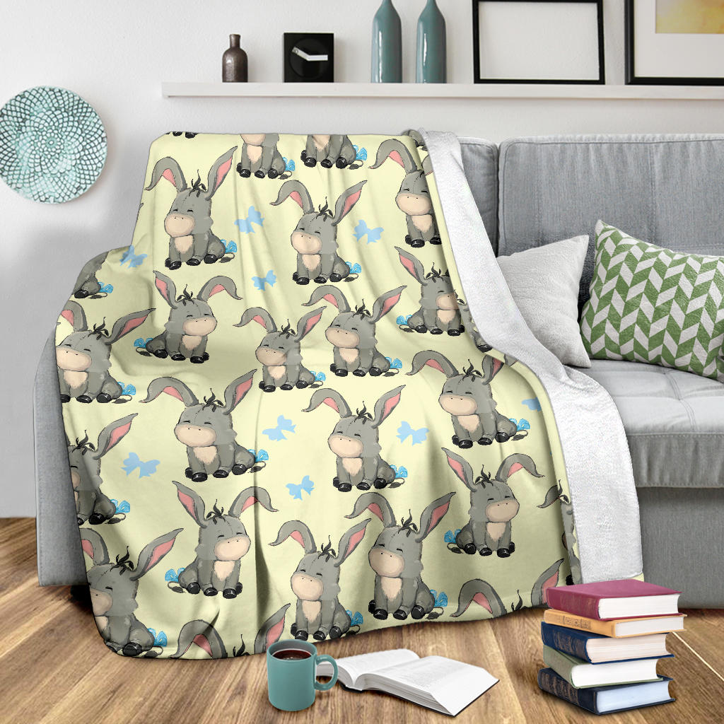Donkey Baby Pattern Print Design 02 Premium Blanket