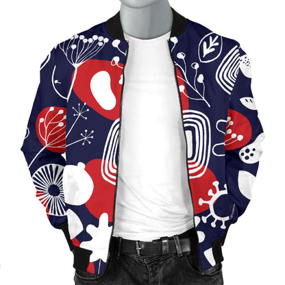 Nordic Pattern Print Design A02 Men Bomber Jacket