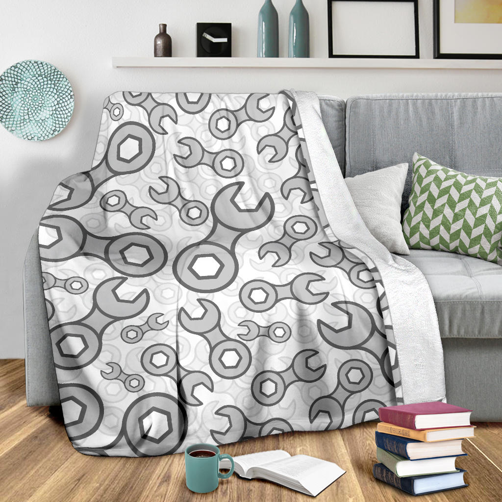 Mechanic Pattern Print Design 05 Premium Blanket