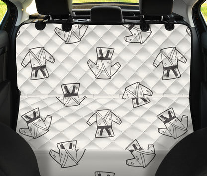 Karate Pattern Print Design 01 Rear Dog Car Seat Cover Hammock