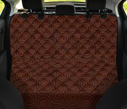 Aboriginal Pattern Print Design 02 Rear Dog Car Seat Cover Hammock