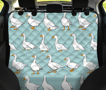 Goose Pattern Print Design 02 Rear Dog Car Seat Cover Hammock