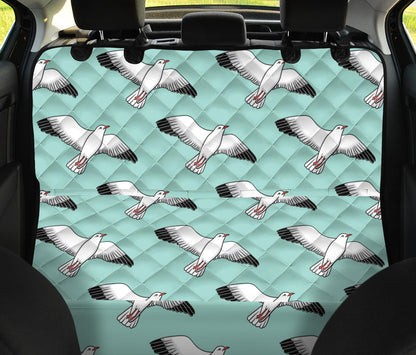 Pigeon Pattern Print Design 02 Rear Dog Car Seat Cover Hammock