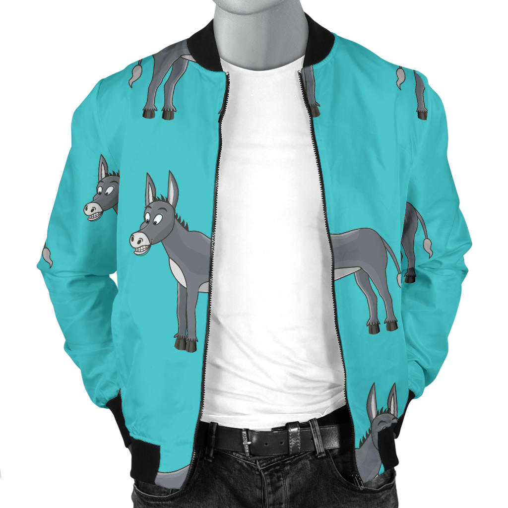 Donkey Pattern Print Design 01 Men Bomber Jacket