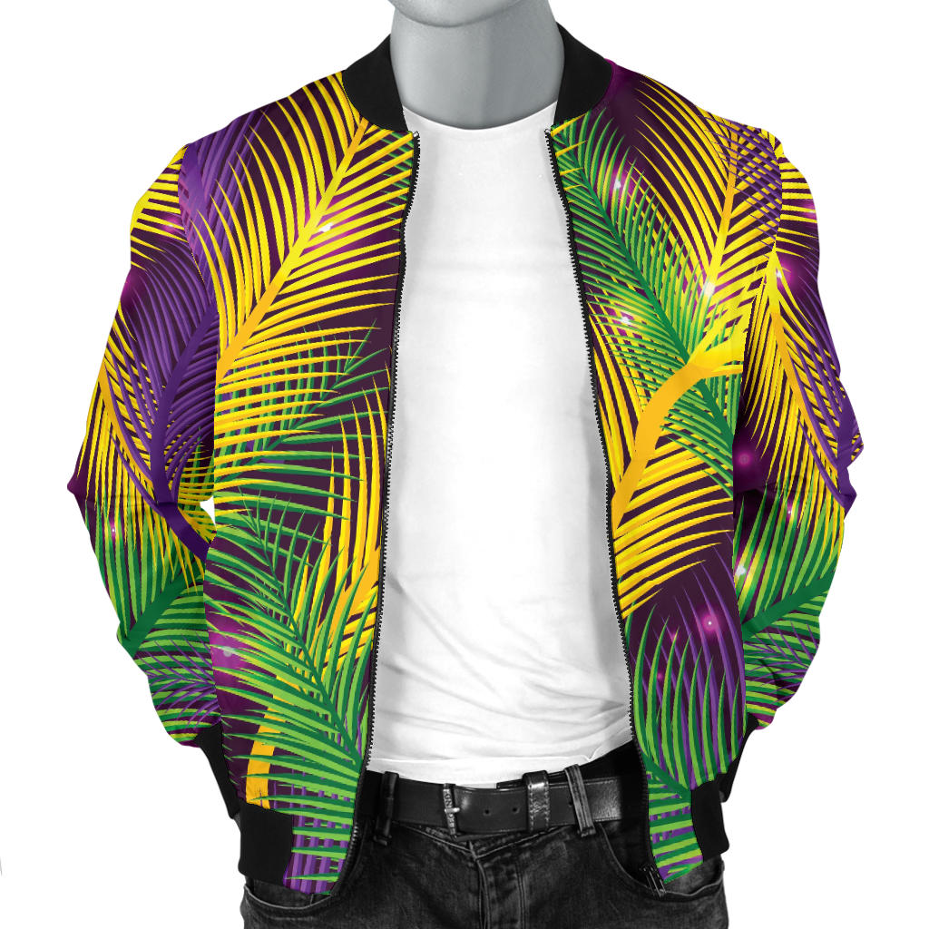 Mardi Gras Pattern Print Design 09 Men Bomber Jacket