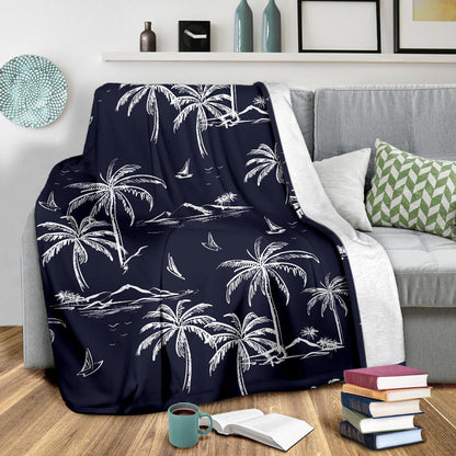 Pacific island Pattern Print Design A02 Premium Blanket