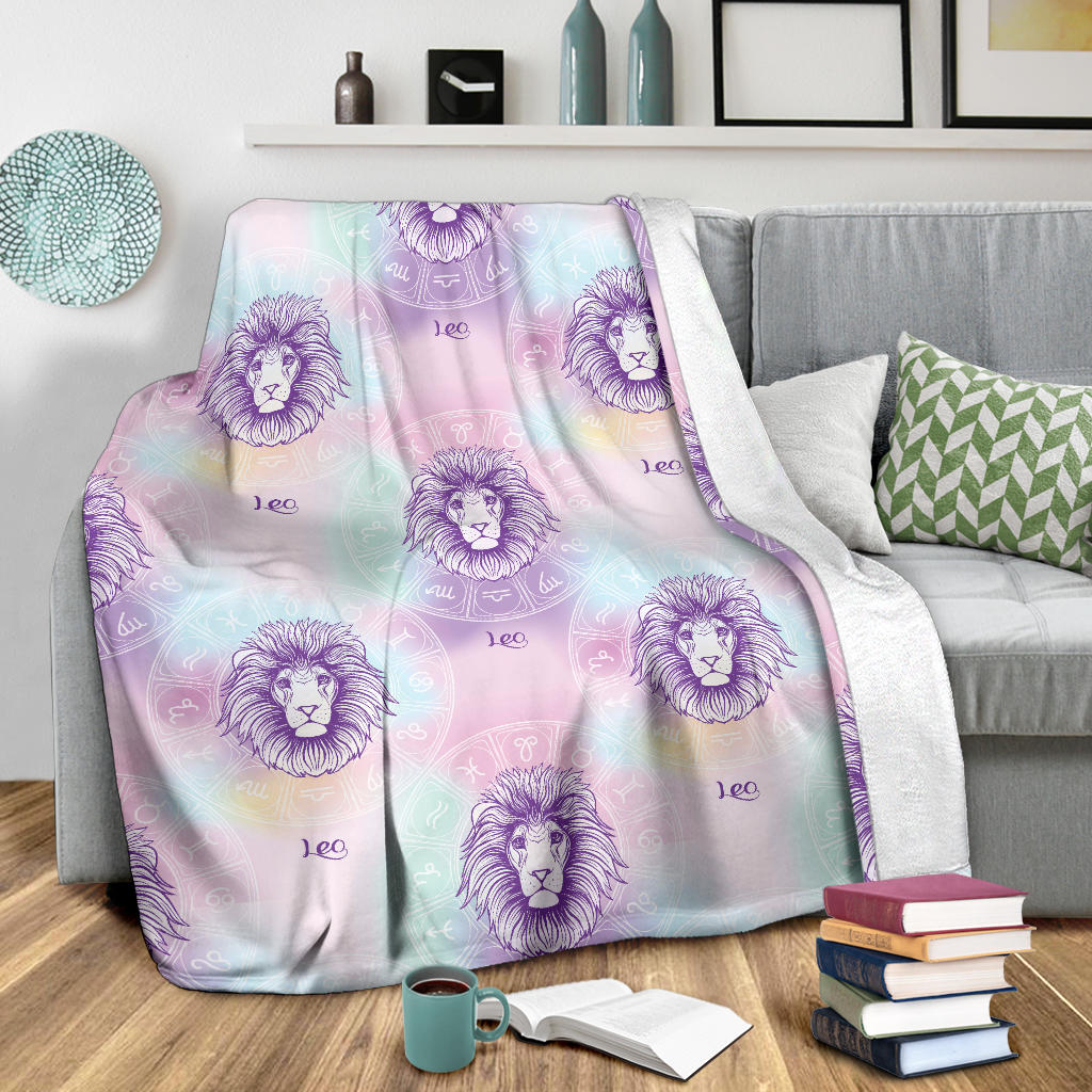 Leo Pattern Print Design 03 Premium Blanket