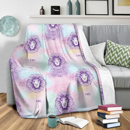 Leo Pattern Print Design 03 Premium Blanket