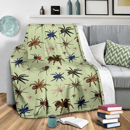Tarantula Pattern Print Design 02 Premium Blanket