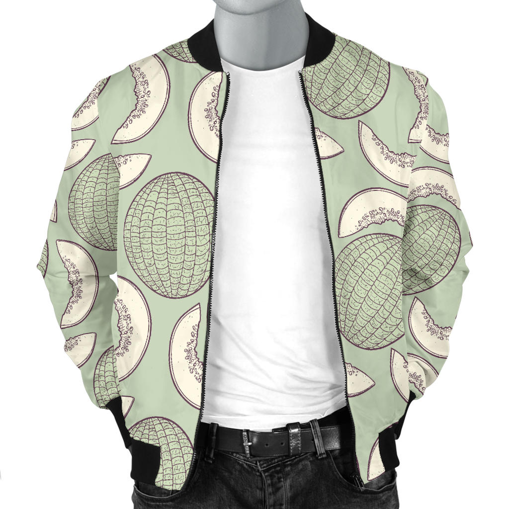 Cantaloupe Pattern Print Design 01 Men Bomber Jacket
