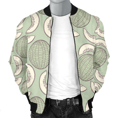 Cantaloupe Pattern Print Design 01 Men Bomber Jacket