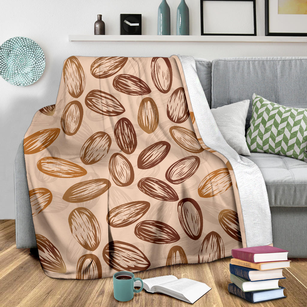 Almond Pattern Print Design 02 Premium Blanket