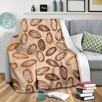 Almond Pattern Print Design 02 Premium Blanket