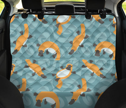 Platypus Pattern Print Design A01 Rear Dog Car Seat Cover Hammock