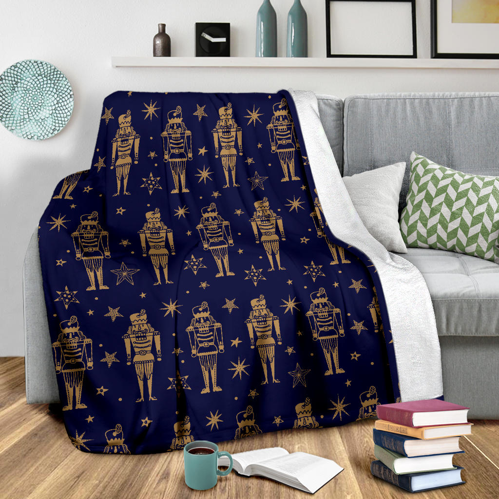 Nutcracker Pattern Print Design A05 Premium Blanket