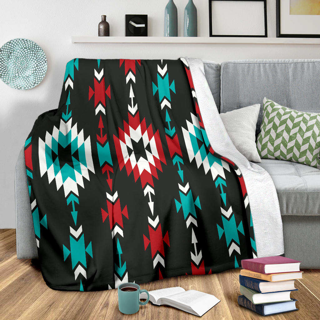 Native Pattern Print Design A08 Premium Blanket