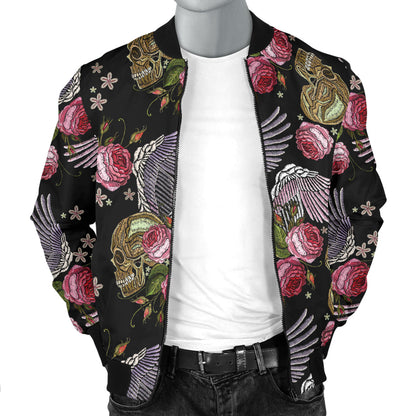 Angel Wings Pattern Print Design 06 Men Bomber Jacket