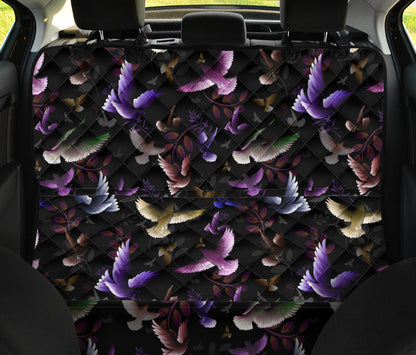 Pigeon Pattern Print Design 01 Rear Dog Car Seat Cover Hammock