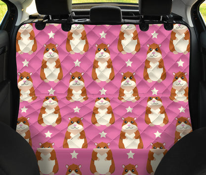 Hamster Cute Pattern Print Design 02 Rear Dog Car Seat Cover Hammock