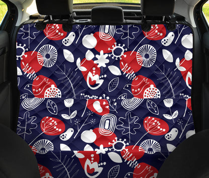 Nordic Pattern Print Design A02 Rear Dog Car Seat Cover Hammock