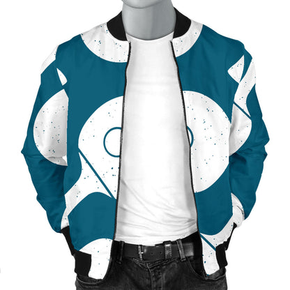 Ping Pong Pattern Print Design A02 Men Bomber Jacket
