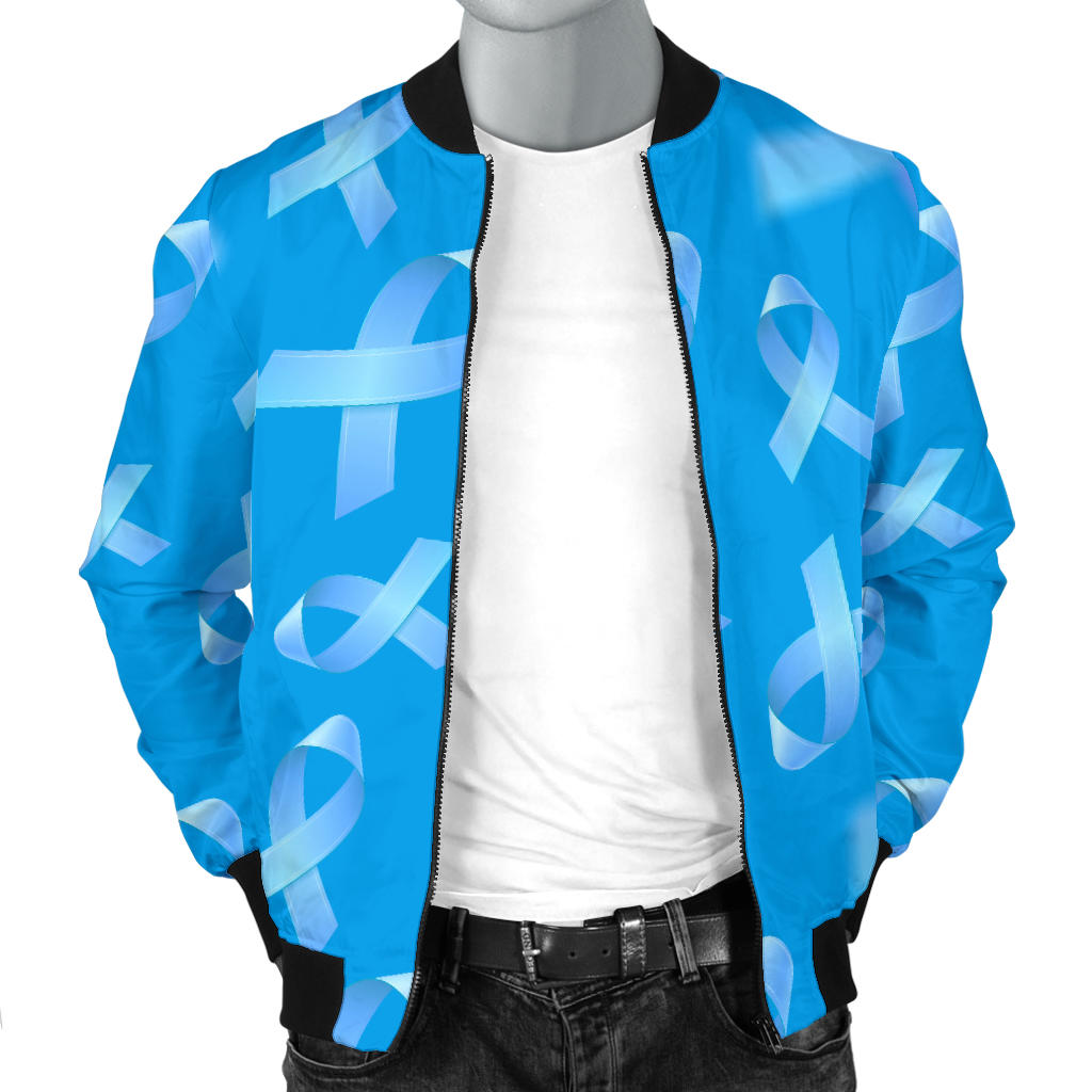 Prostate cancer Pattern Print Design A01 Men Bomber Jacket
