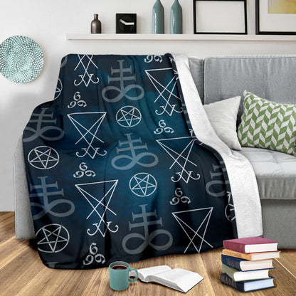 Pentagram Pattern Print Design A03 Premium Blanket