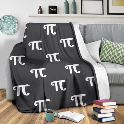 Pi Day Pattern Print Design A01 Premium Blanket