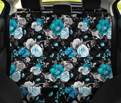 Rose Pattern Print Design A02 Rear Dog Car Seat Cover Hammock