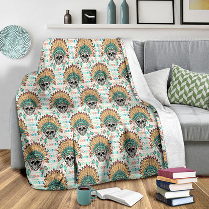 Boho Pattern Print Design 04 Premium Blanket