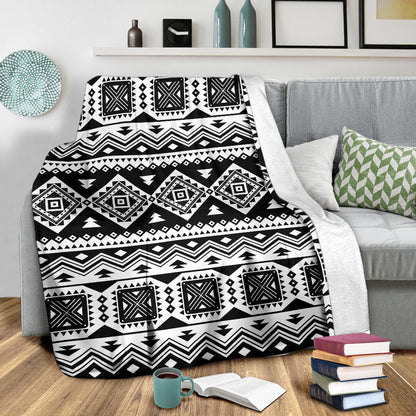 Aztec Pattern Print Design 08 Premium Blanket