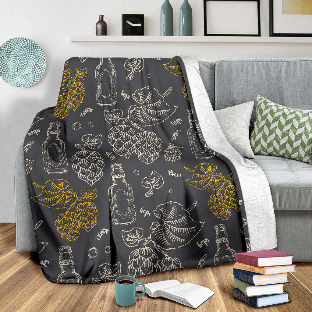 Hope Pattern Print Design 01 Premium Blanket