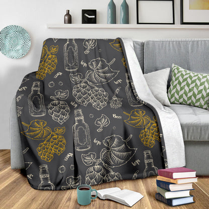Hope Pattern Print Design 01 Premium Blanket