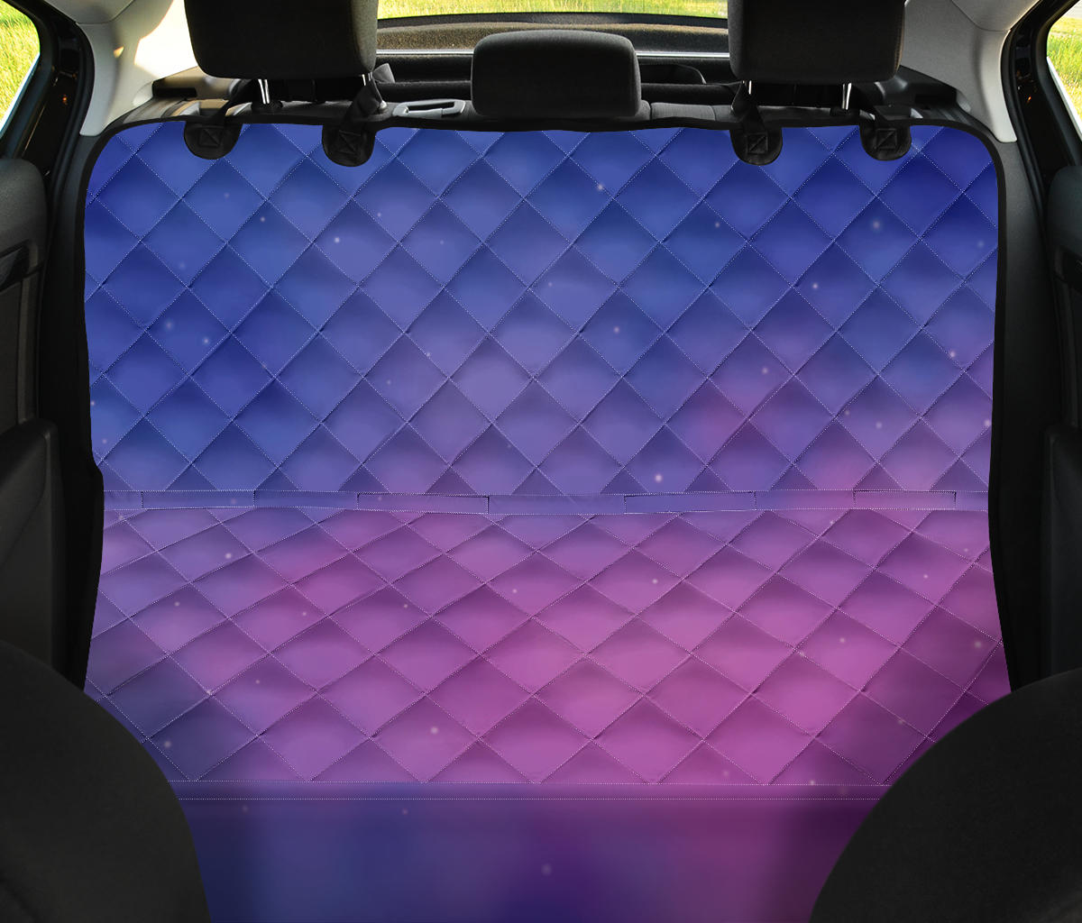 Nebula Pattern Print Design A05 Rear Dog Car Seat Cover Hammock