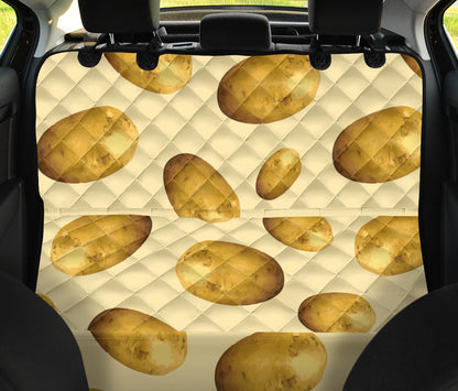 Potato Pattern Print Design A01 Rear Dog Car Seat Cover Hammock