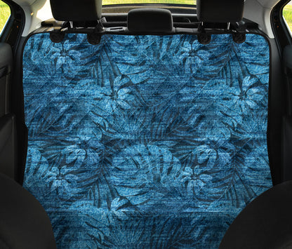 Jean Tropical Pattern Print Design 04 Rear Dog Car Seat Cover Hammock