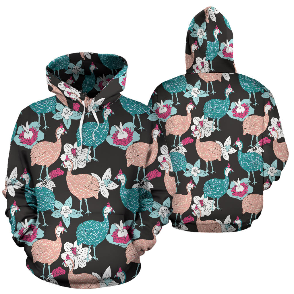 Guinea Fowl Pattern Print Design 03 Pullover Hoodie