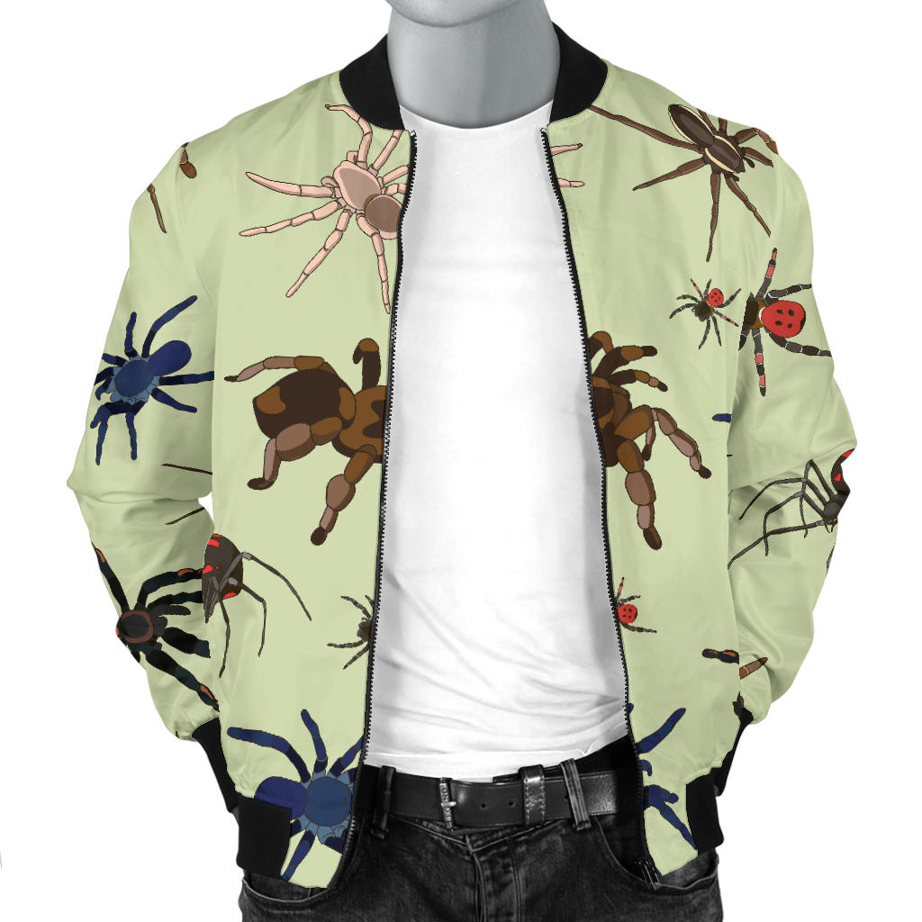 Tarantula Pattern Print Design 02 Men Bomber Jacket