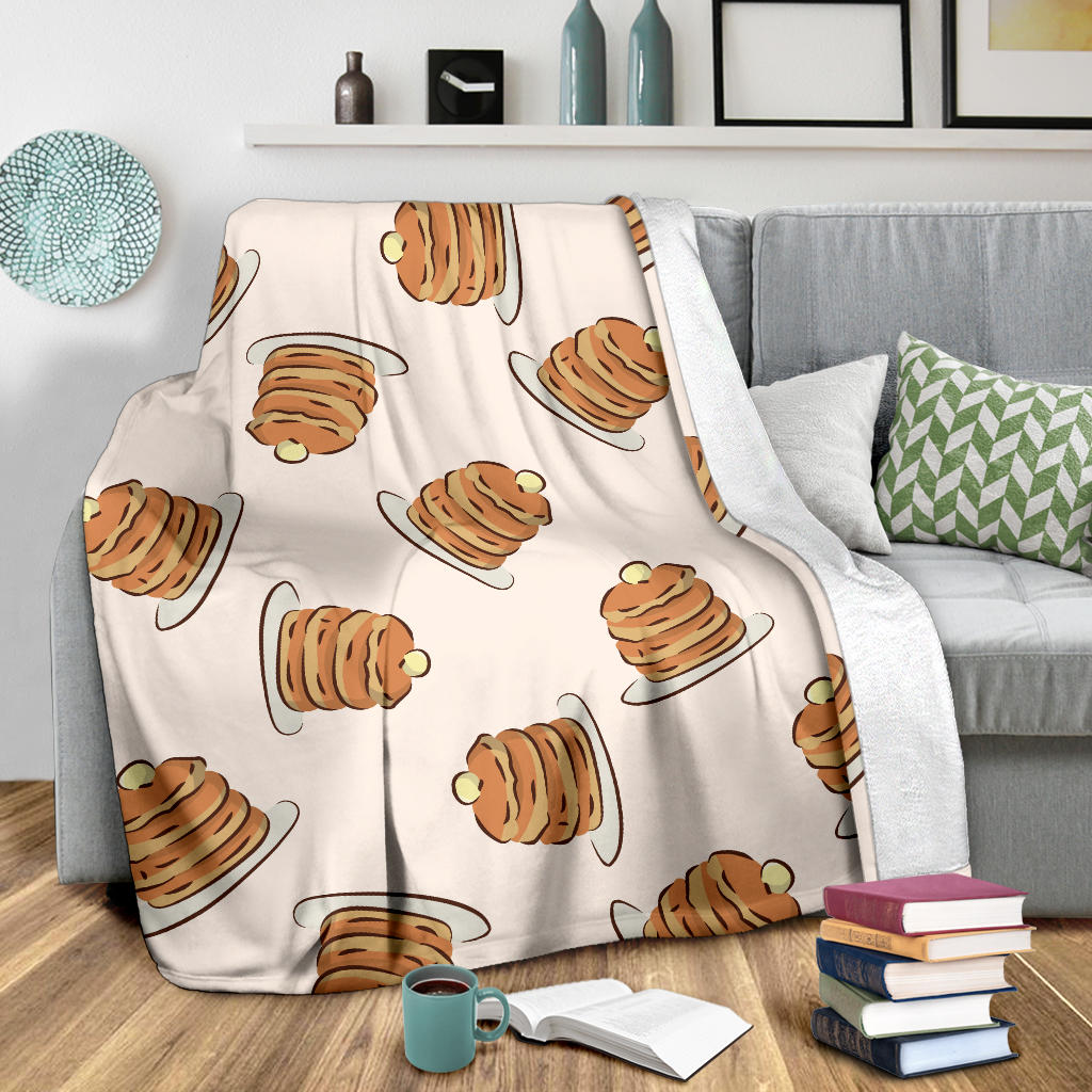 Pancake Pattern Print Design A01 Premium Blanket
