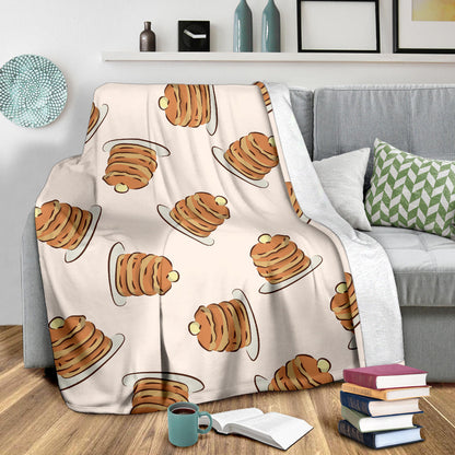 Pancake Pattern Print Design A01 Premium Blanket