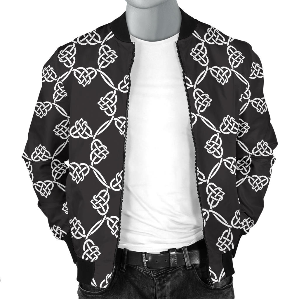 Celtic Pattern Print Design 06 Men Bomber Jacket