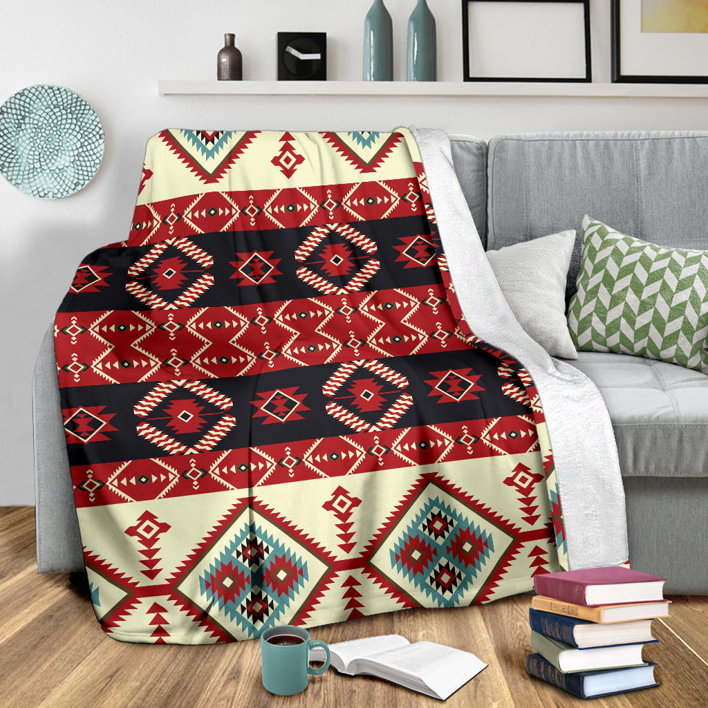 Navajo Pattern Print Design A05 Premium Blanket