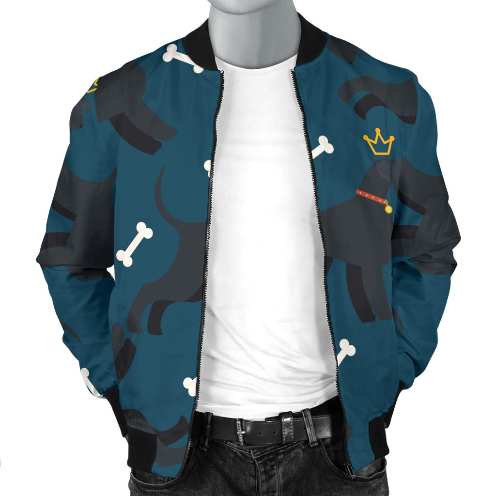 Schnauzers Pattern Print Design A04 Men Bomber Jacket