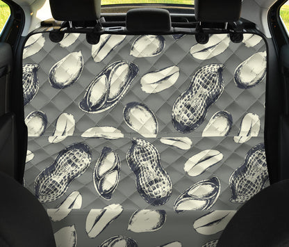 Peanut Pattern Print Design A01 Rear Dog Car Seat Cover Hammock