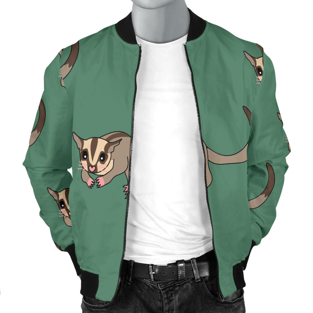Sugar Glider Pattern Print Design 01 Men Bomber Jacket