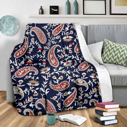 Paisley Pattern Print Design A05 Premium Blanket
