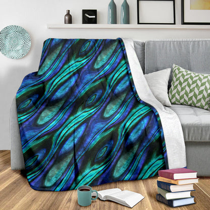 Abalone Pattern Print Design 03 Premium Blanket