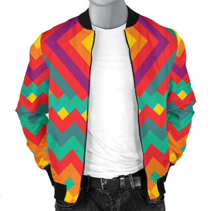 Mexican Pattern Print Design 04 Men Bomber Jacket