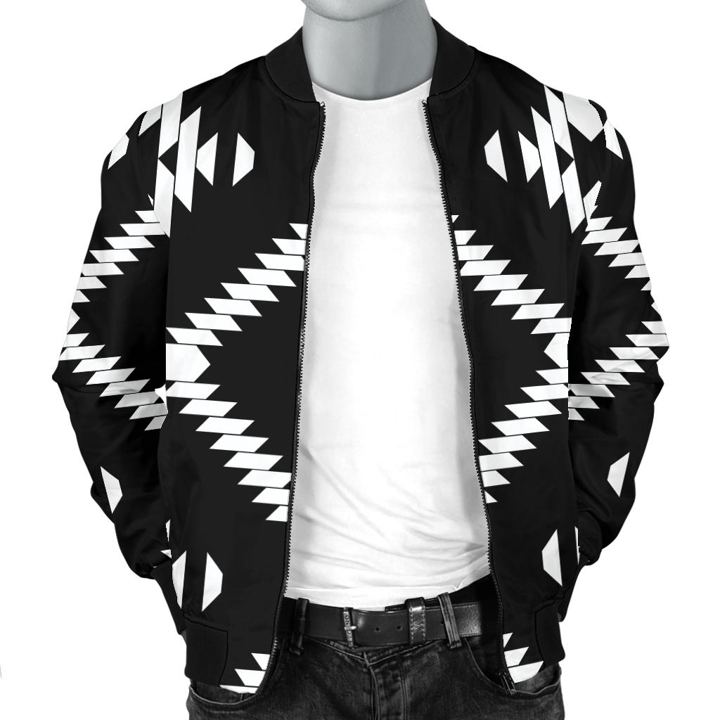 Native Pattern Print Design A04 Men Bomber Jacket